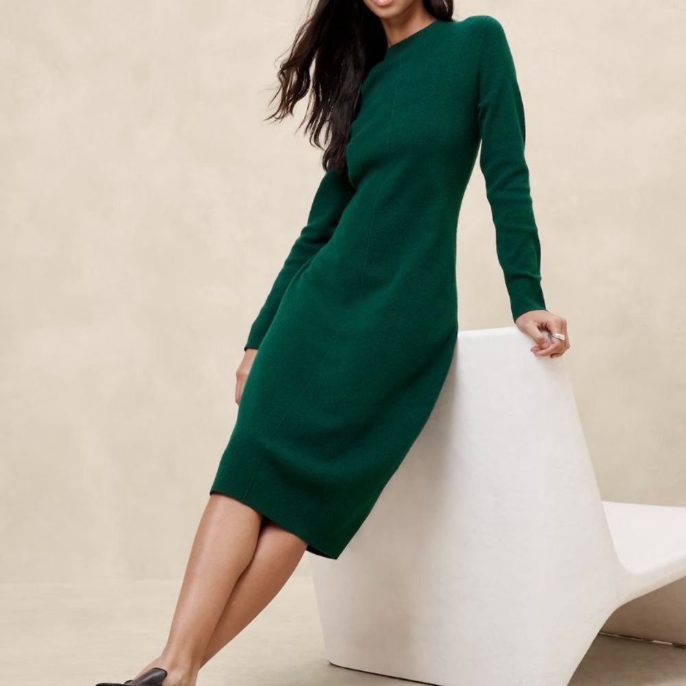 Green Sweater Dress